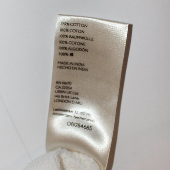 Anthropologie White Green Embroidered Drawstring Boho Shorts Cotton Large - Picture 7 of 7